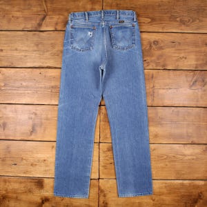 Vintage Wrangler Jeans Hose Hose 34x33 USA Made 90er Jahre Unisex Gerade Blau Bild 2