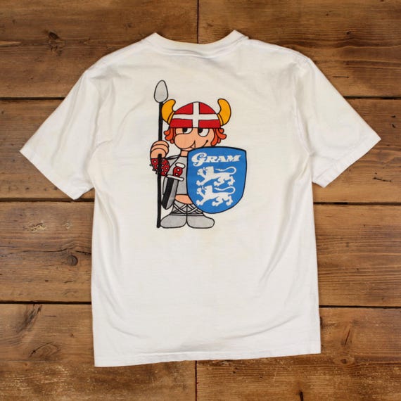 B*E様 Vintage ONEITA 白 無印 tシャツ XL ブランク 90 Vintage Oneita Single Stitch T Shirt Graphic Medium 90s Denmark