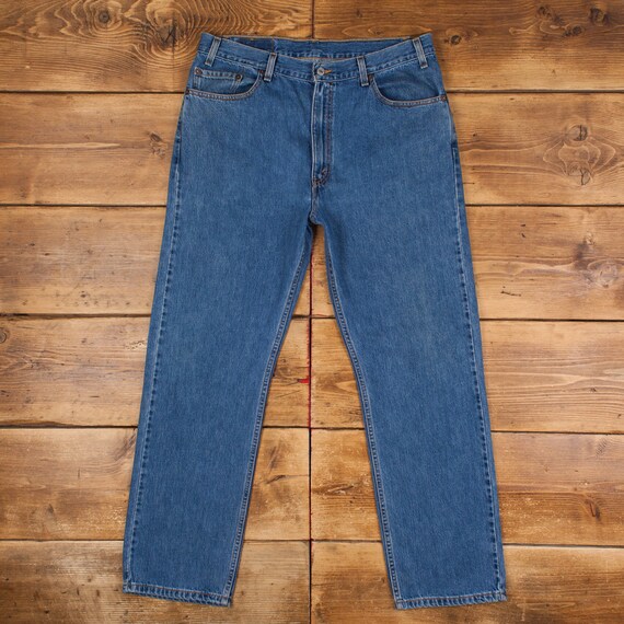 Vintage Levis Jeans 36 x 32 Stonewash Straight Blue Red Tab Denim