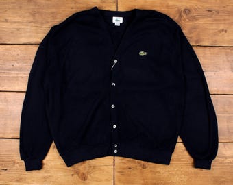 Vintage Lacoste Cardigan XL 80s I Zod USA Made Embroidered Vintage Lacoste Cardigan XL 80s I Zod USA Made Embroidered