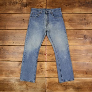 Vintage Levis 517 Jeans 31 x 30 Stonewash Straight Blue Red Tab Denim