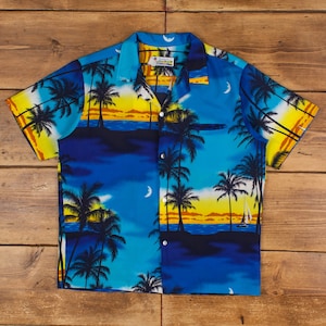 ［新品未着用］PALM TREE OPEN COLLAR ALOHA SHIRT Palm Tree Aloha Shirt – Hilo Hattie