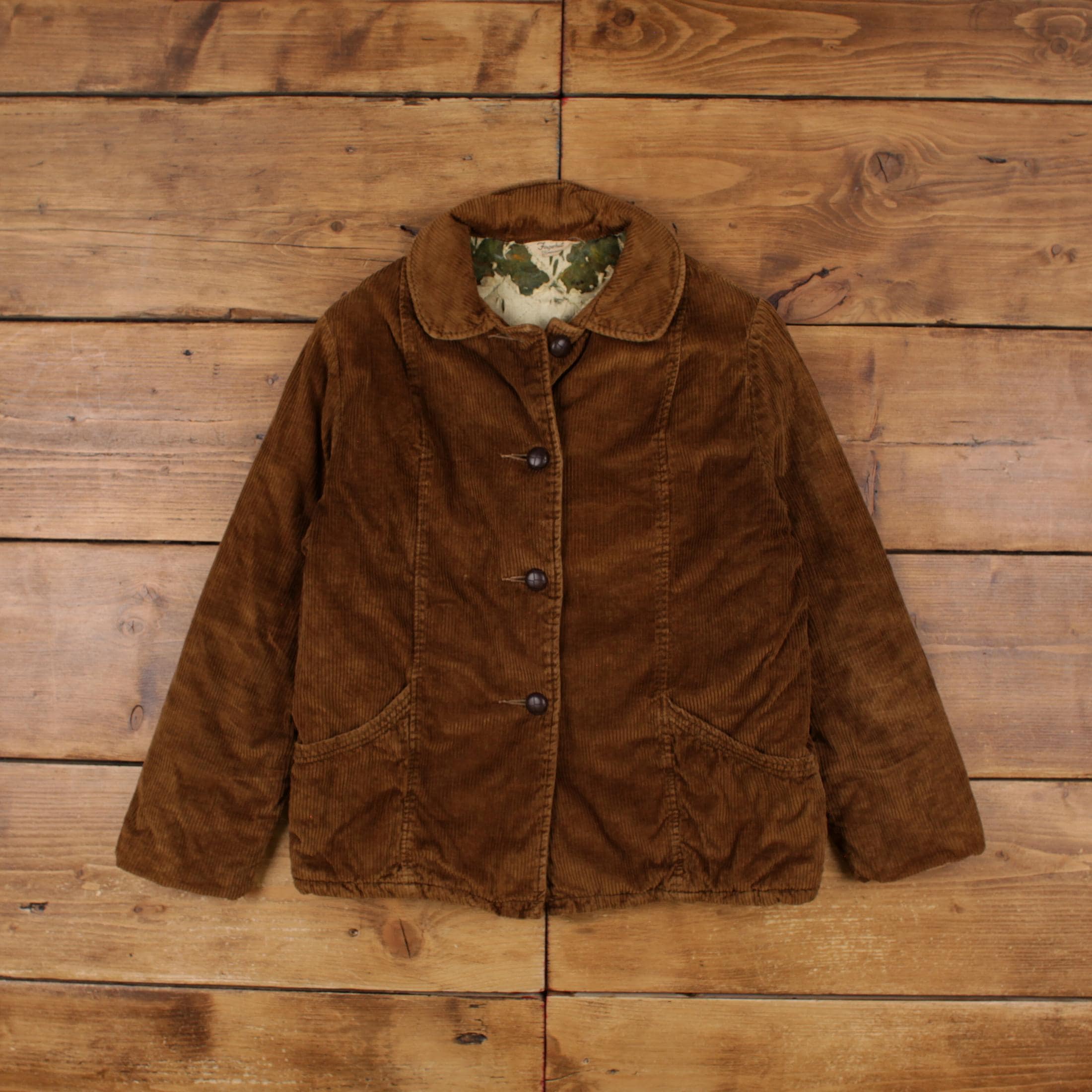 Vintage Fingerhut Outdoor Jacket L 80s Corduroy USA Made Corduroy