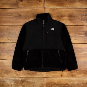 Vintage North Face Outdoor Jacket L Denali Fleece Black Womens