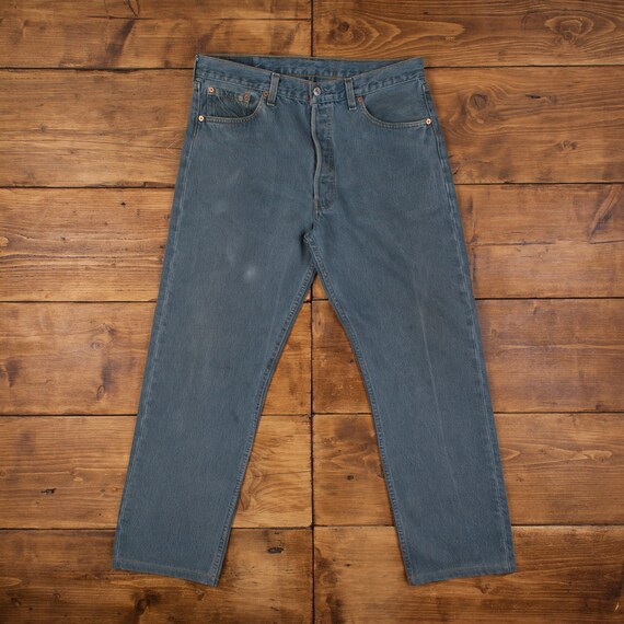 Vintage Levis 501 XX Jeans 34 X 30 USA Made 90s Medium Wash
