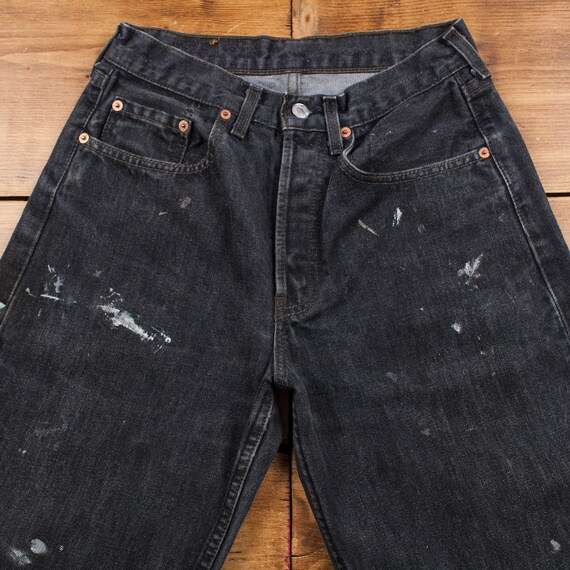 Vintage Levis 518 Jeans 27 x 30 Dark Wash Straigh… - image 4