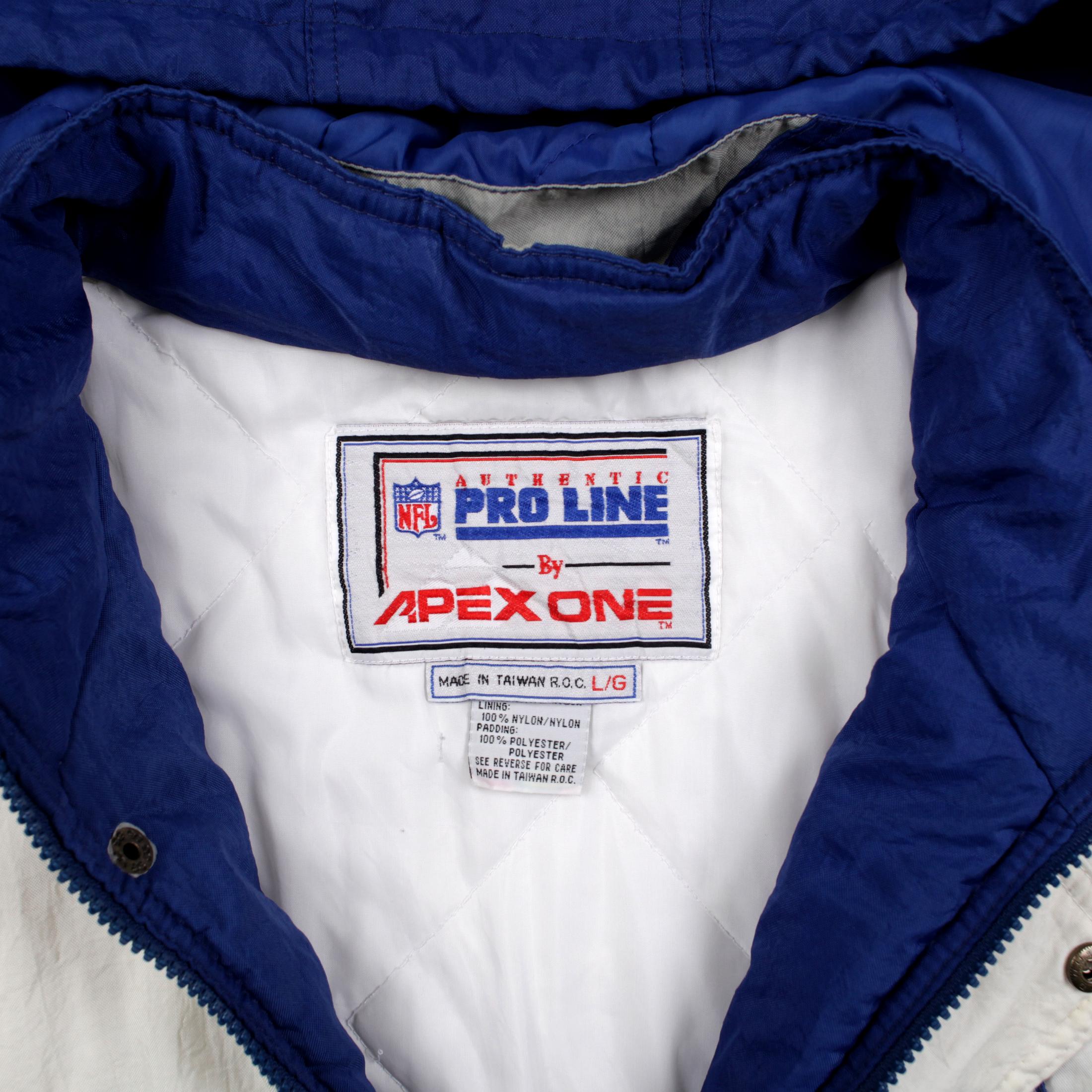 Vintage Apex One Windbreaker Jacket L 90s Dallas Cowboys Pro