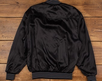 Vintage West Ark USA Varsity Jacket XL 90s Bomber Satin USA Vintage West Ark USA Varsity Jacket XL 90s Bomber Satin USA
