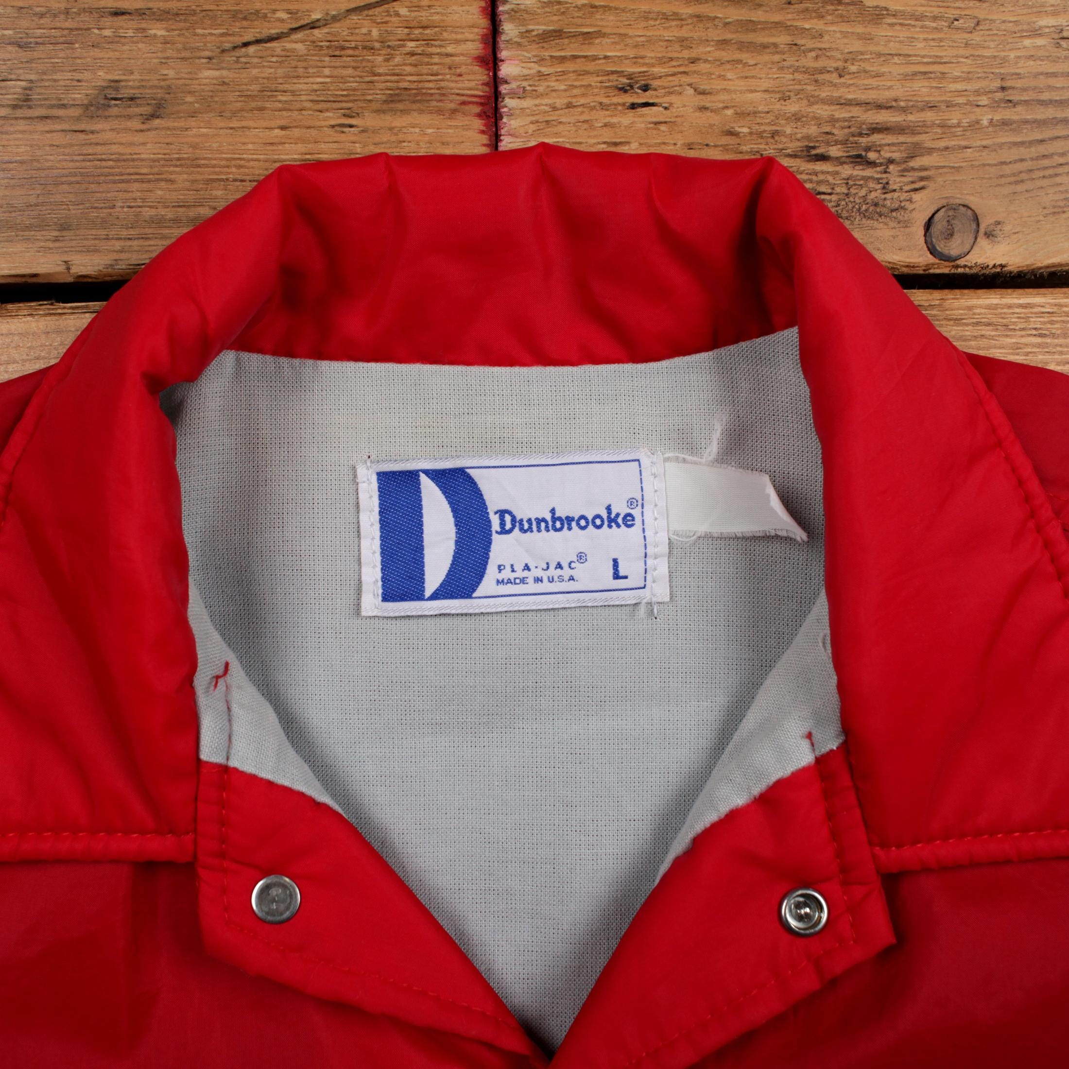 Vintage Dunbrooke Coach Jacket L 80s USA Made Red - Etsy