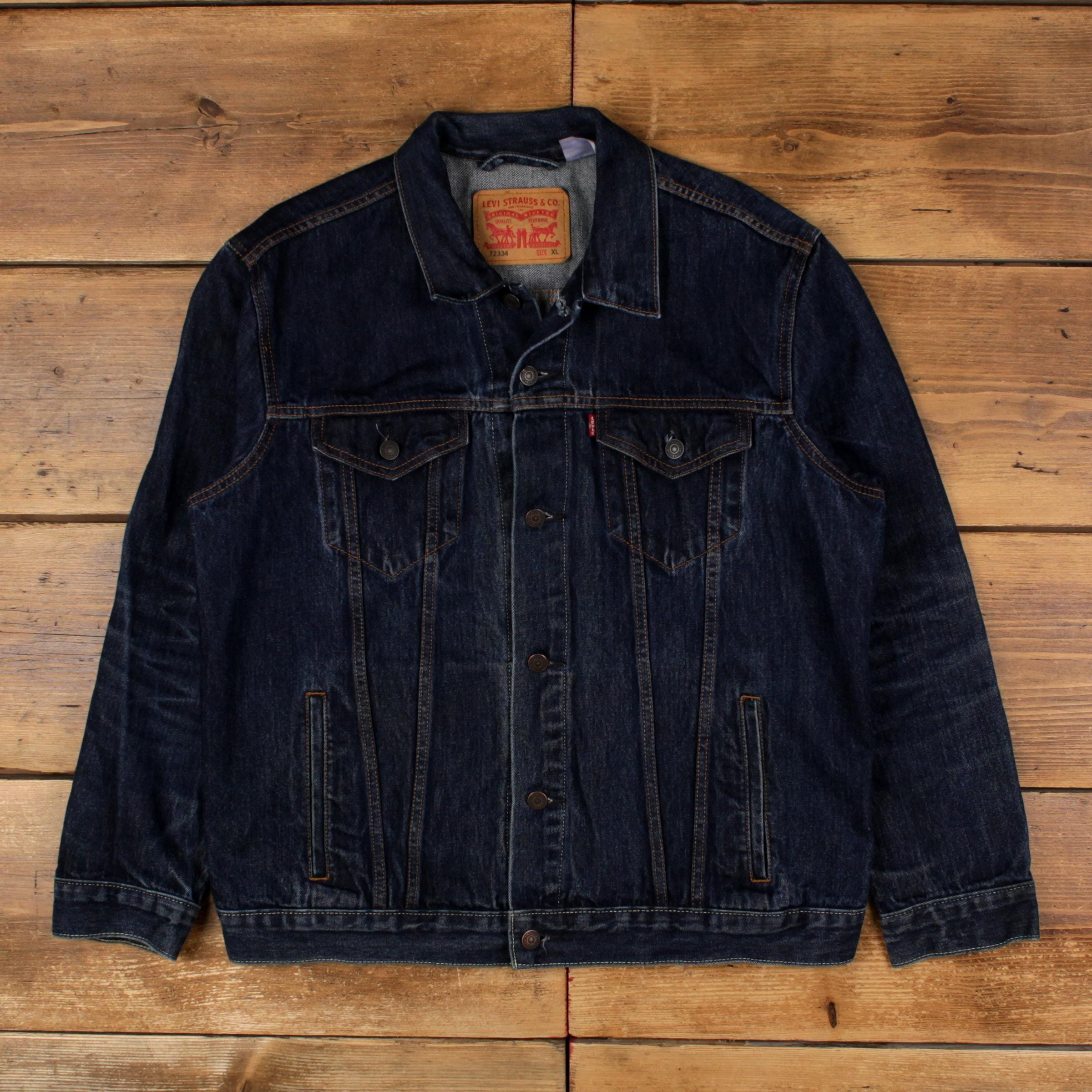 00s Levi’s Denim Jacket XL Black Levis Denim Jacket Black - Etsy Canada