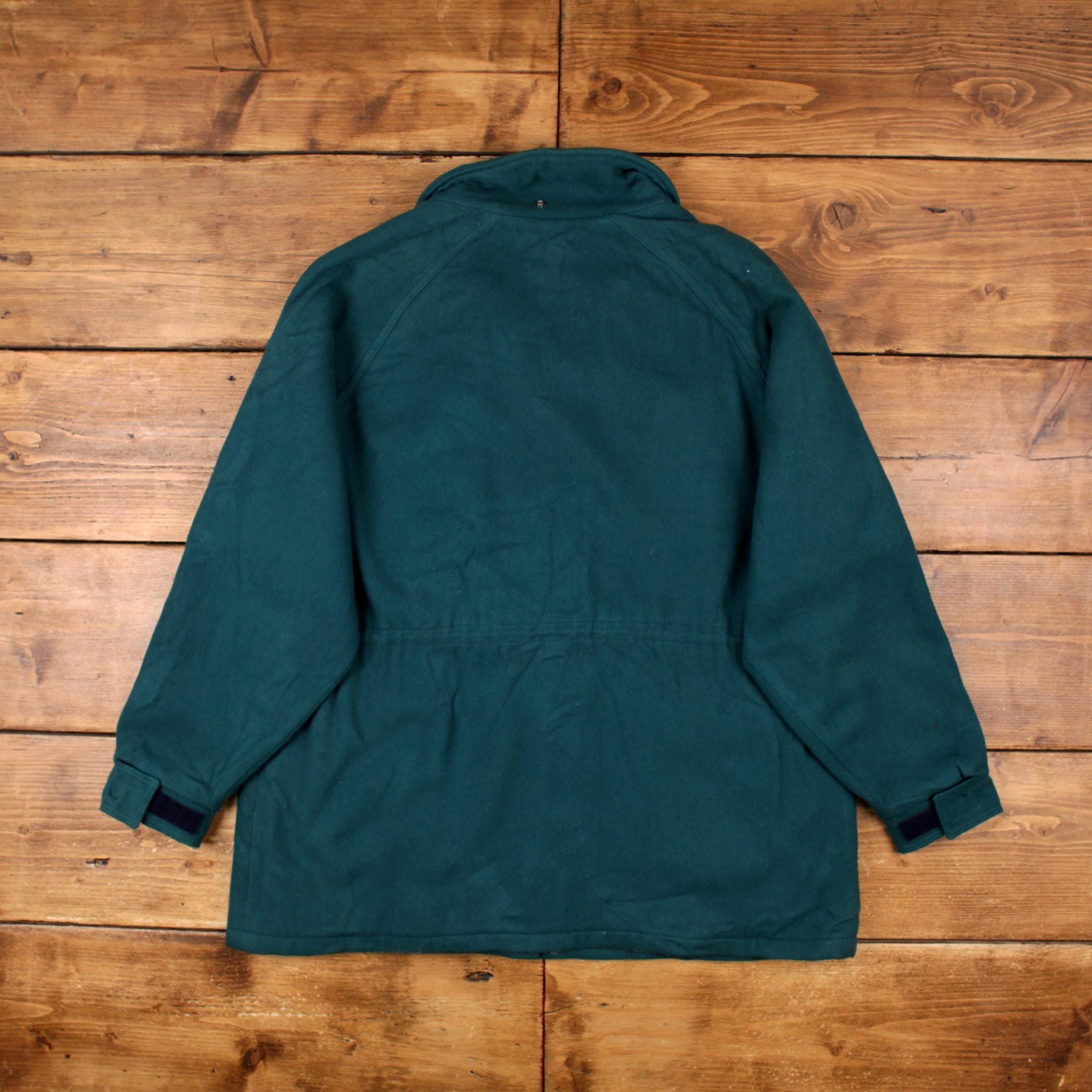 Vintage 90s Woolrich Aztec Wool Zipper Jacket Native Navajo