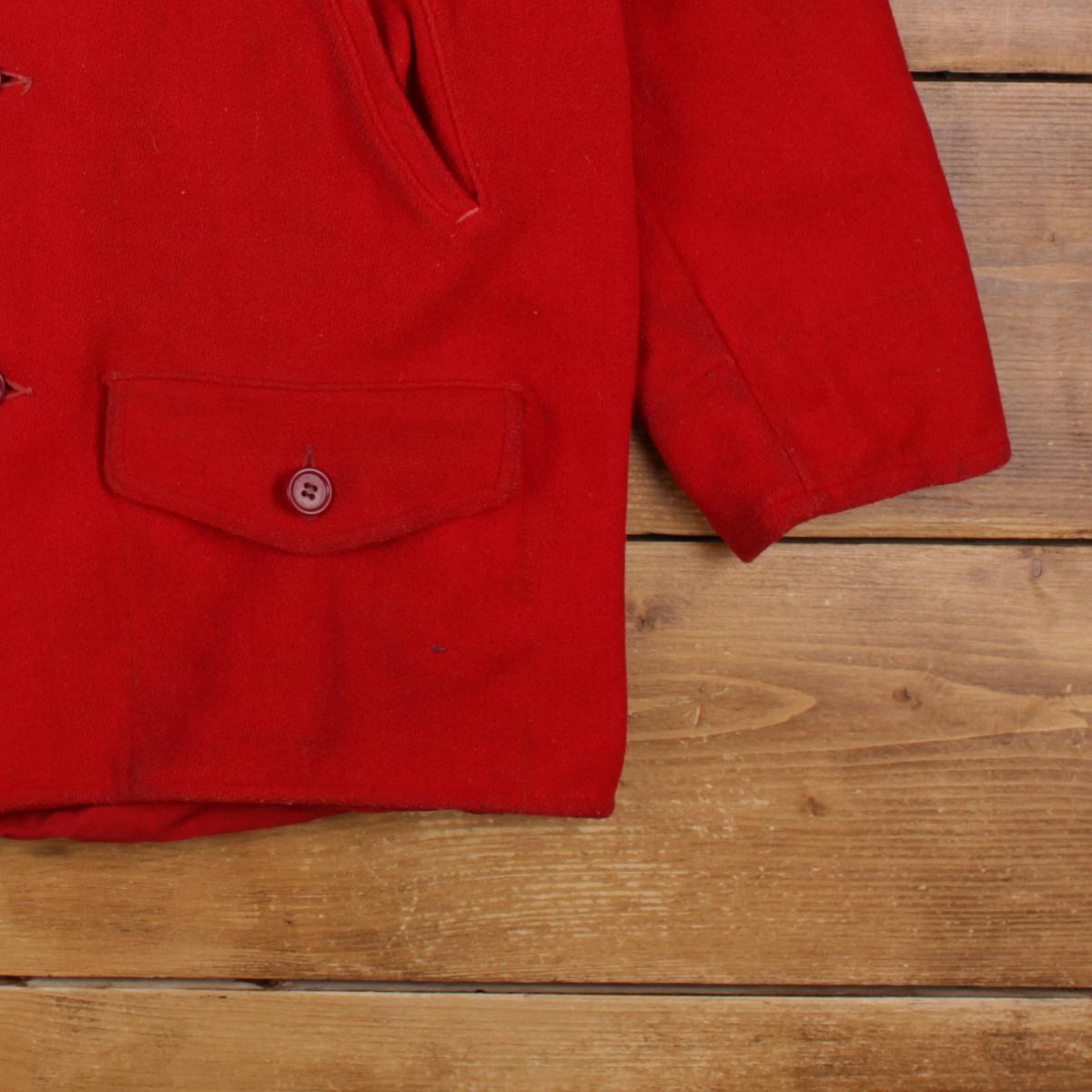 Vintage American Field Jacket M Mens 50s Hettrick MFG Co Red Wool