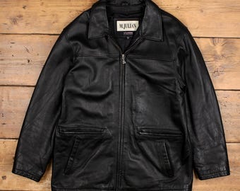 Vintage Wilsons Leather Jacket M 90s M.julian Lined Brown - Etsy