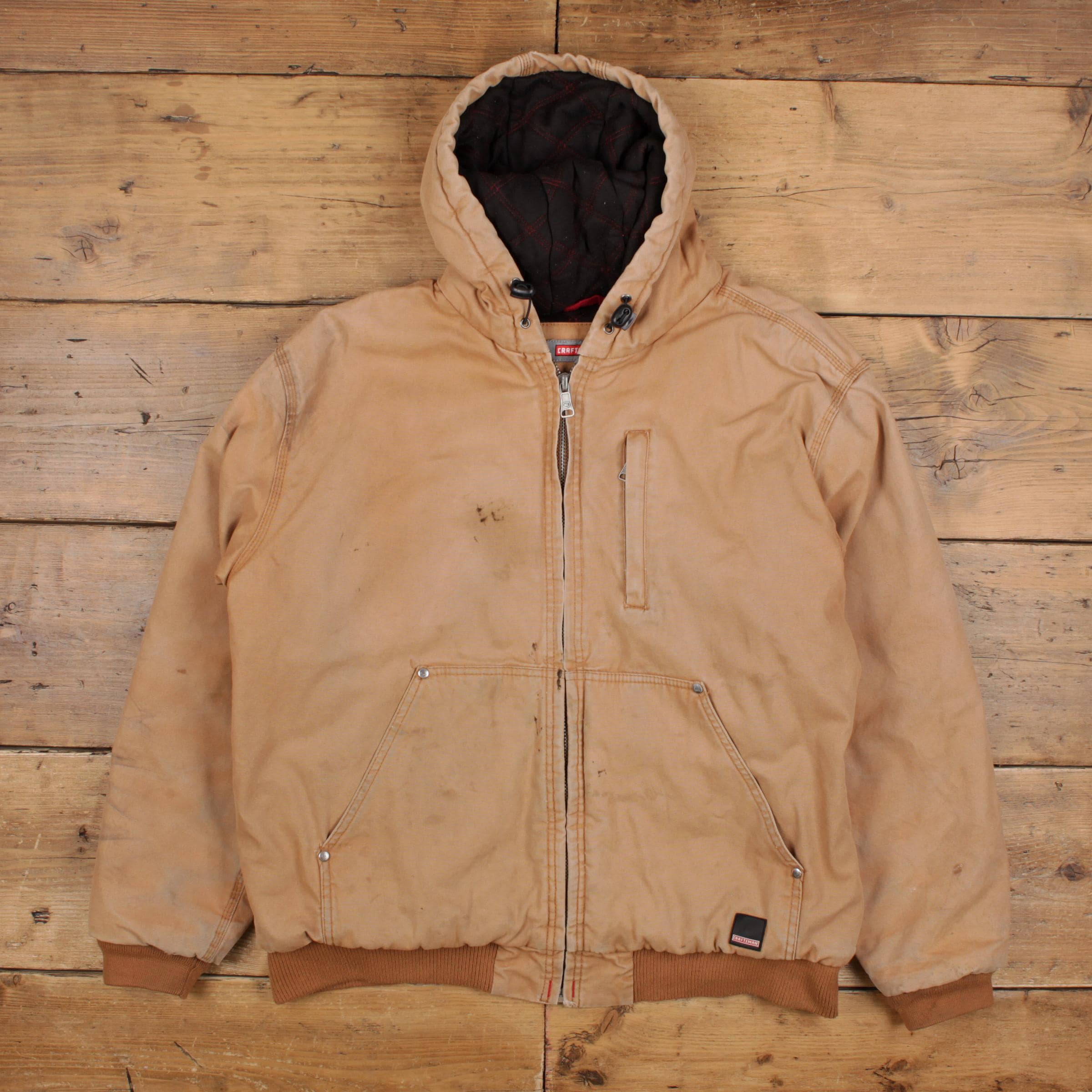 Vintage Craftsman Workwear Jacket XL Mens Brown Active Canvas