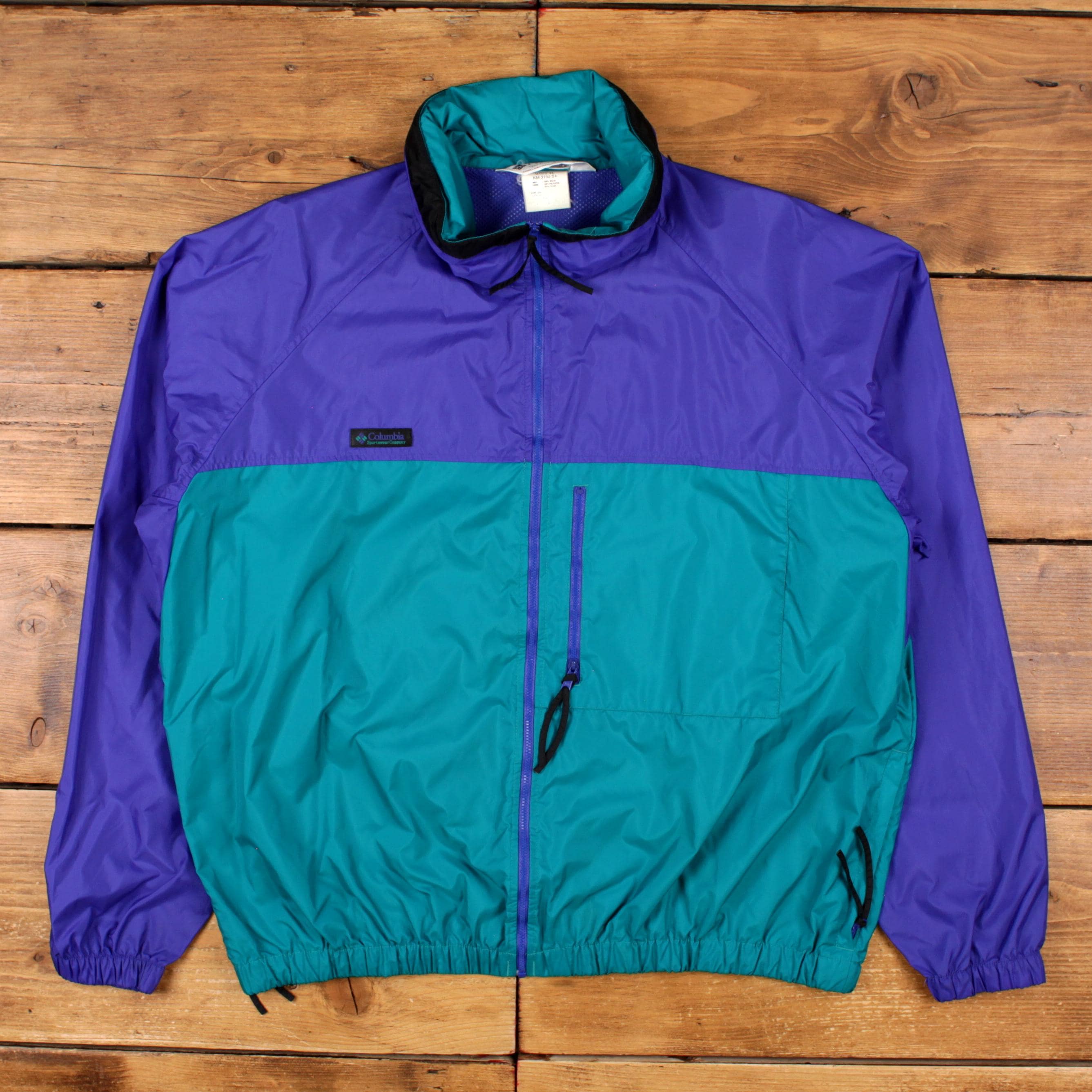 Veste Columbia Convert Parka Vintage Homme XL Années 90, Vert