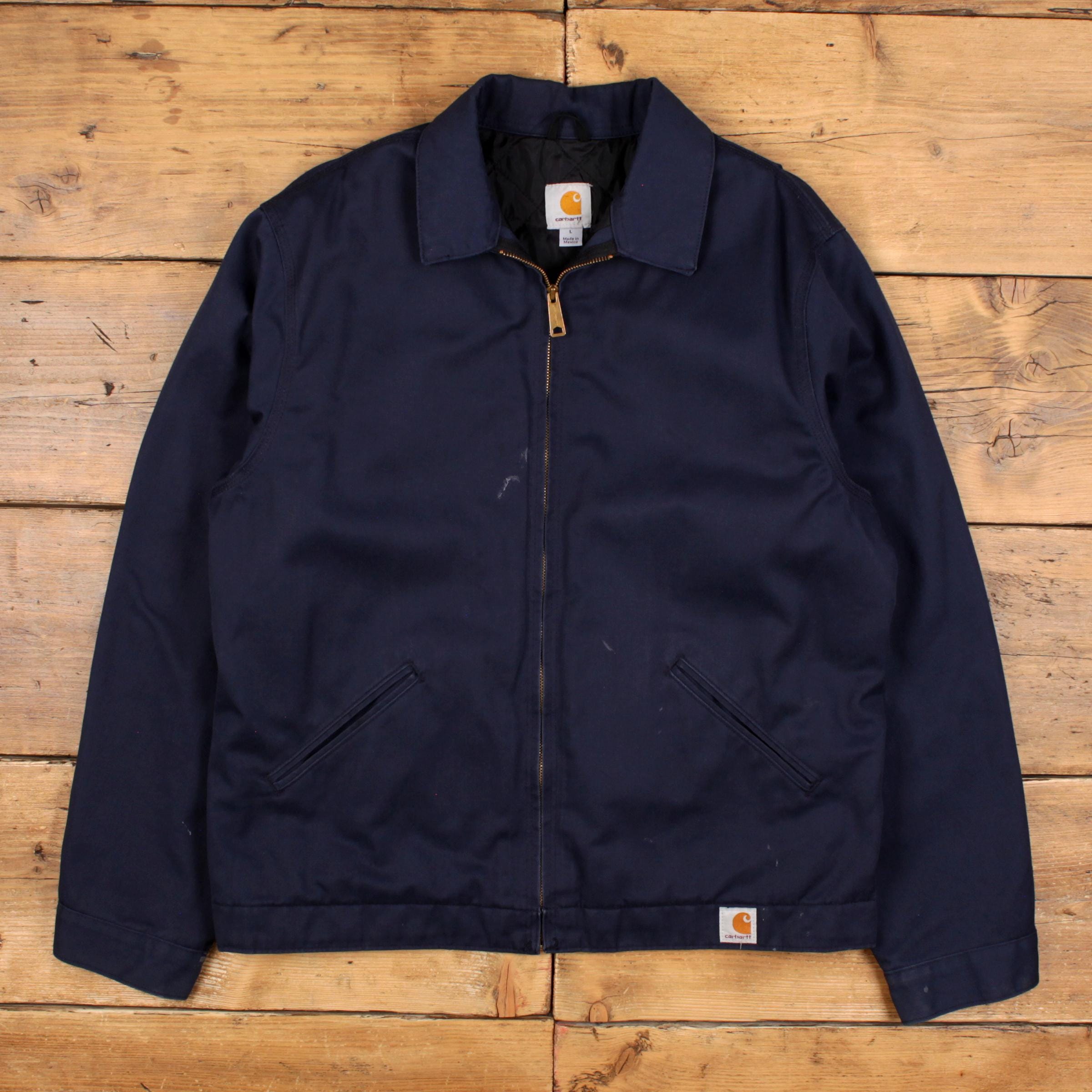 Blue Carhartt Detroit Jacket - Etsy