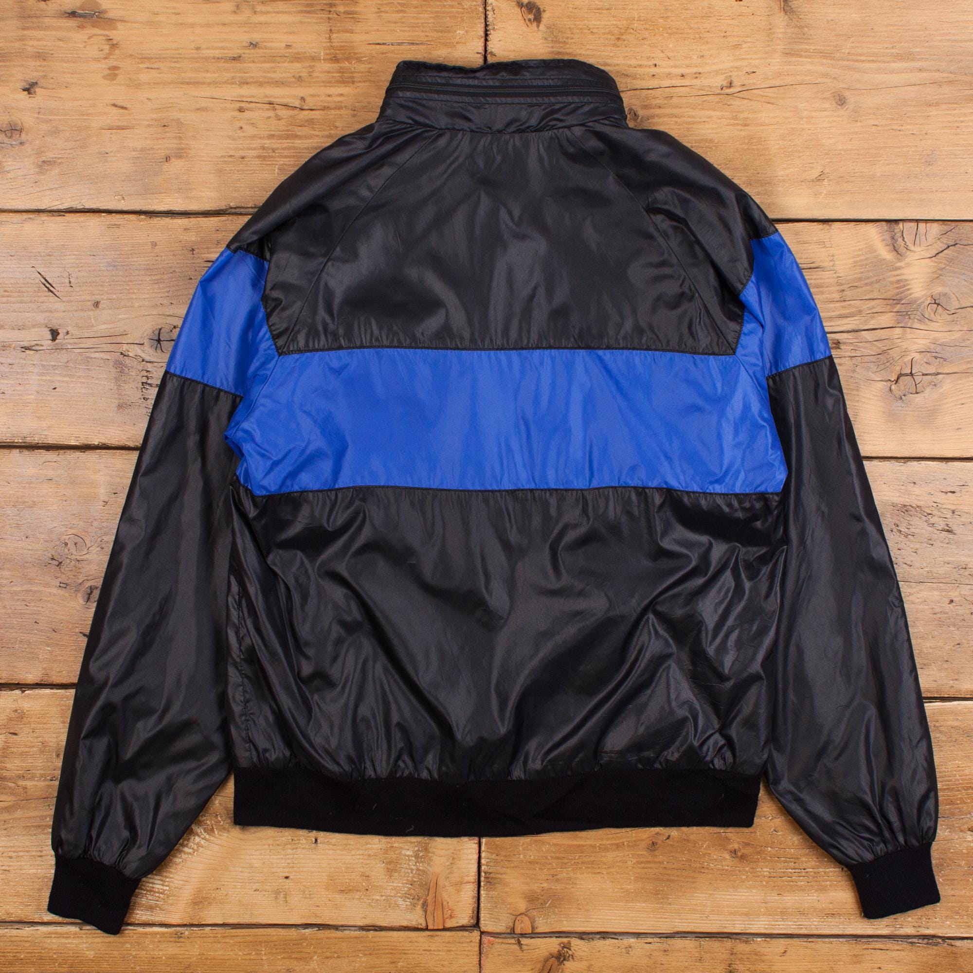 Vintage Izod Club Windbreaker Jacket M 80s Country Club Striped 