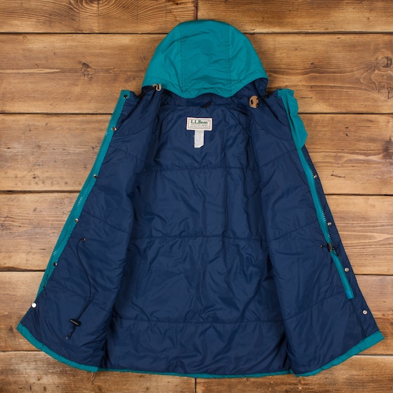 Vintage L.l.bean Parka Coat L 80s Baxter State USA Made Blue