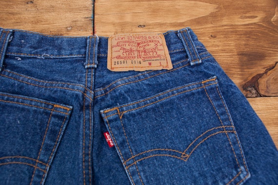 Vintage Levis 501 Jeans 24 X 31 80s USA Made Dark Stonewash - Etsy