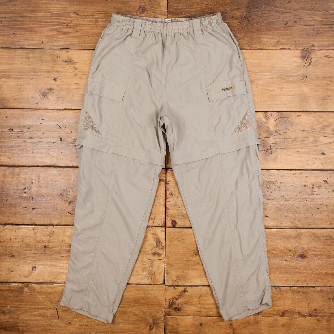 Vintage Magellan Outdoor Pants Trousers 33x34 90s 2-in-1 Shorts