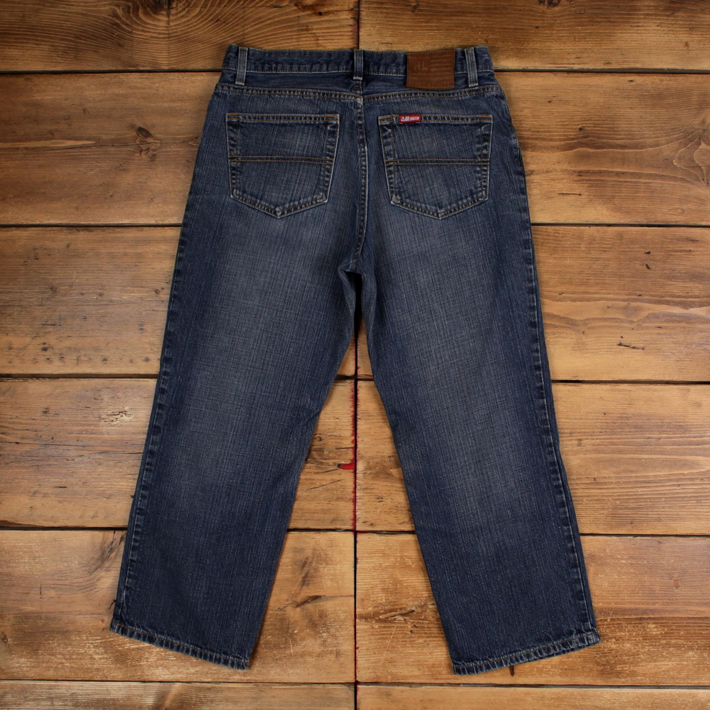 Ralph Lauren Cropped Saturday Jean Jeans 31x26 Womens 00s Blue