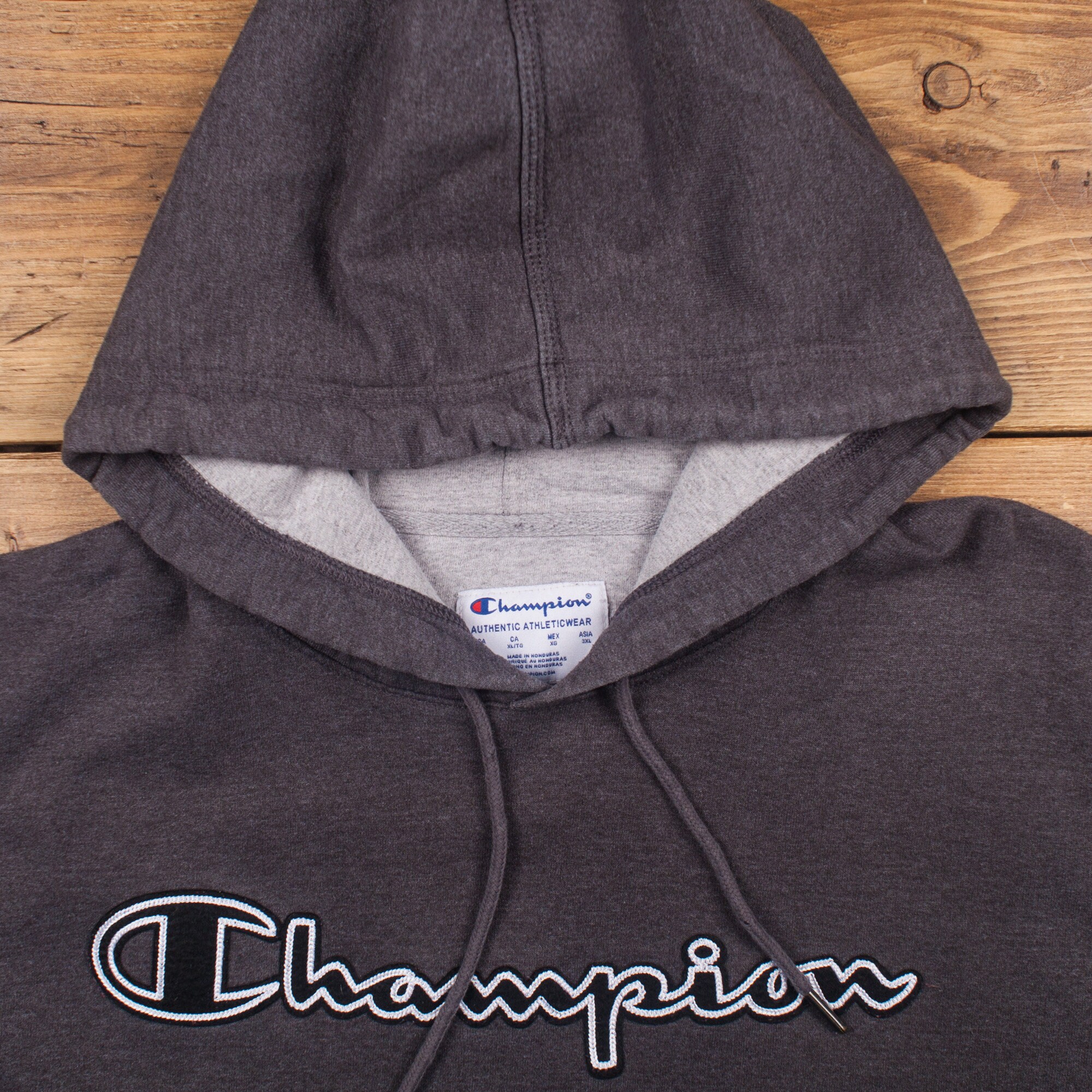 Champion retro sales graphic hoodie