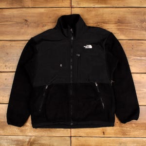 Vintage North Face Outdoor Jacket M Denali Fleece Black