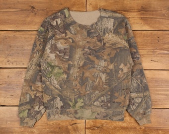 Sweat-shirt camouflage Realtree S Outdoors pour homme, col rond, marron camouflage