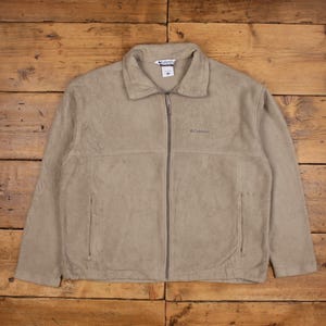 Vintage Columbia Outdoor Jacket 2XL Fleece Fleece Beige