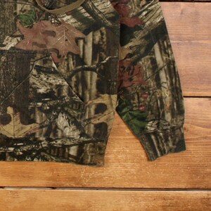 Felpa con cappuccio Mossy Oak taglia L da uomo, con logo mimetico, ideale per attività all'aperto e caccia, colore marrone. immagine 7