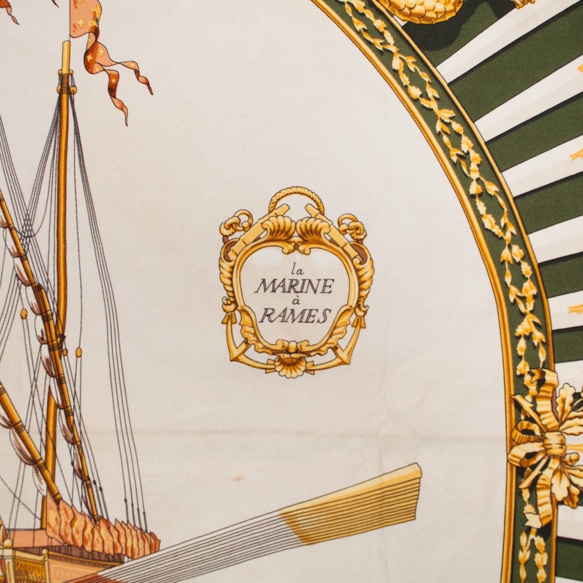 Vintage Hermes Silk Scarf Carre La Marine a Rames Ledoux Rybal