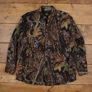 Redhead Real Tree Skjorta XL Herr Knapp Polyester Kamouflage Ventilerad Utomhus Brun