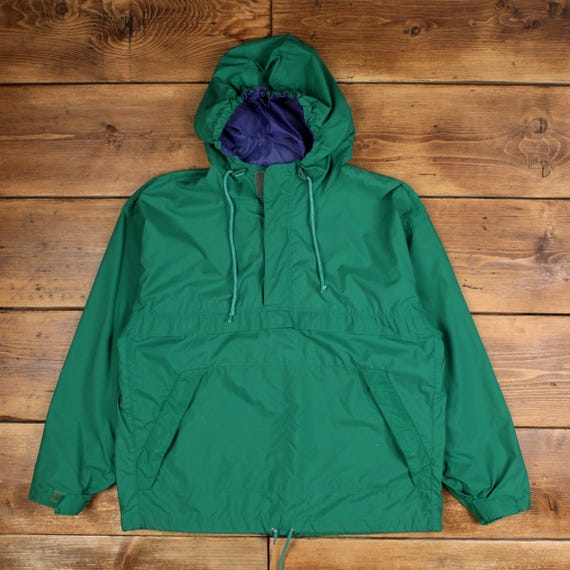 ジャケット・アウター old gap coating jaket Vintage GAP Windbreaker Jacket L Mens 90s Green Hooded Pullover 1