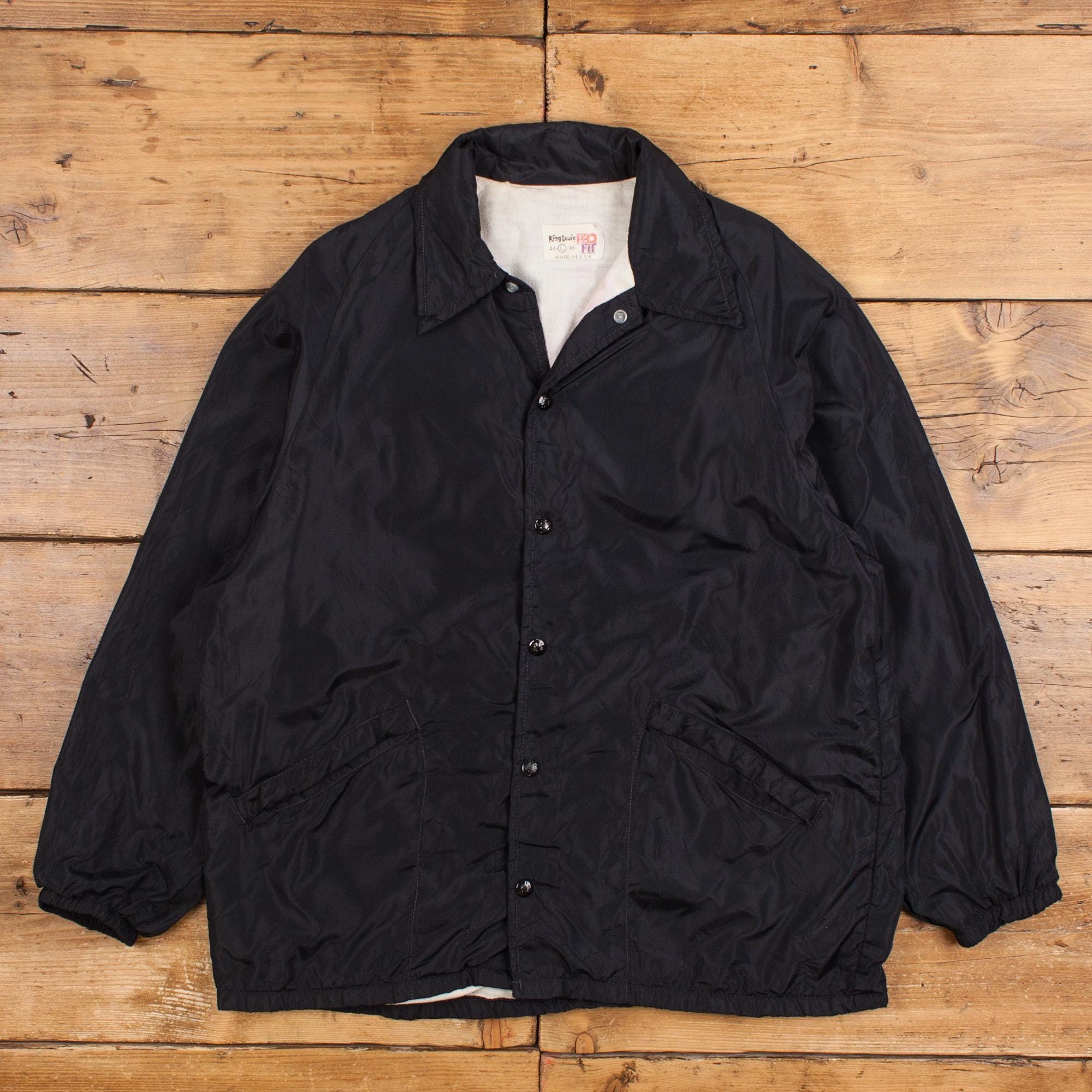Vintage King Louie Pro Fit Coach Jacket L 80s Raglan USA Vintage King Louie Pro Fit Coach Jacket L 80s Raglan USA