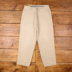 Vintage Polo Ralph Lauren Chino Pants Trousers 35x30 90s Unisex Tapered Beige