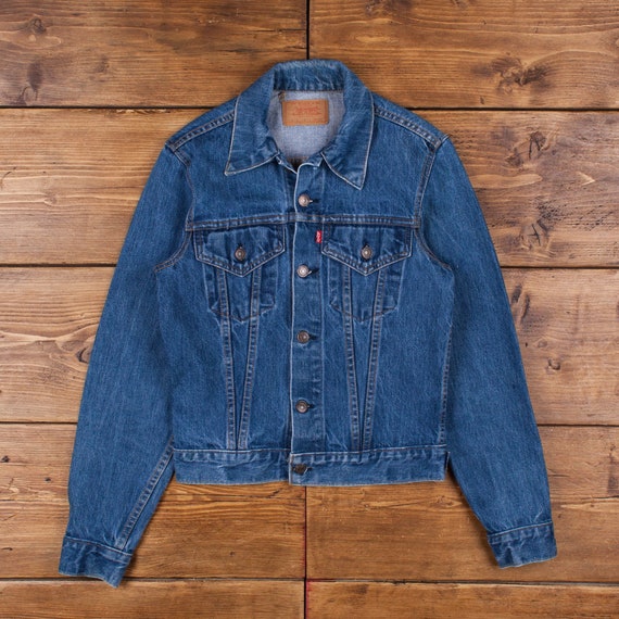 Vintage Levis Denim Jacket Small 80s USA Made Red Tab Mid Blue - Etsy Sweden