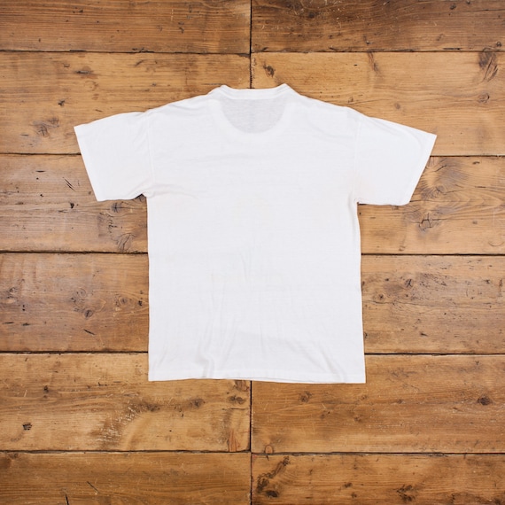T-shirt Vintage Années 90 Halloween - Imprimé Unique Blanc - Taille M Homme - Occasion Très Bon état