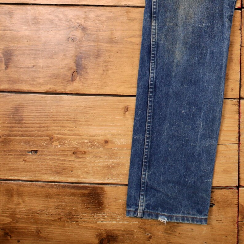 Vintage Wrangler Jeans Hose Hose 29x32 FR Denim Unisex Gerade Blau Bild 9