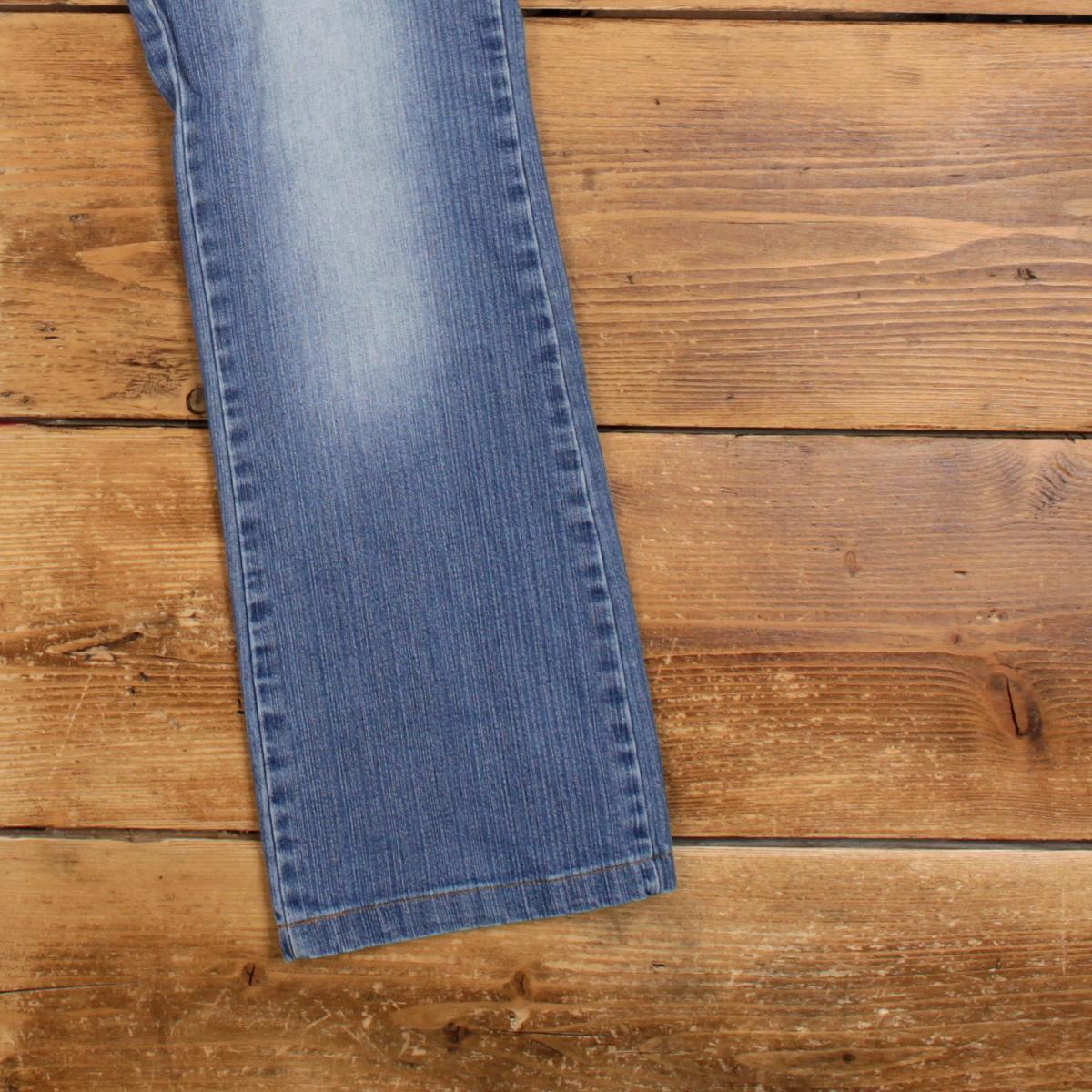 00’s NO ID. coating denim skinny Y2K ONLY Y2K Jeans 30x31 Womens 00s Blue Light Stonewash Bootcut Denim