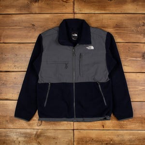 Vintage North Face Outdoor Jacket L Denali Fleece Blue