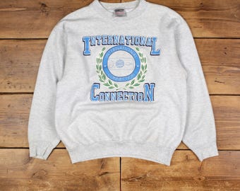 メンズウェア 90's DELTA GOLF SWEAT SHIRT MADE IN USA Vintage Delta Graphic Sweatshirt L 90s Farley's Pub Ireland