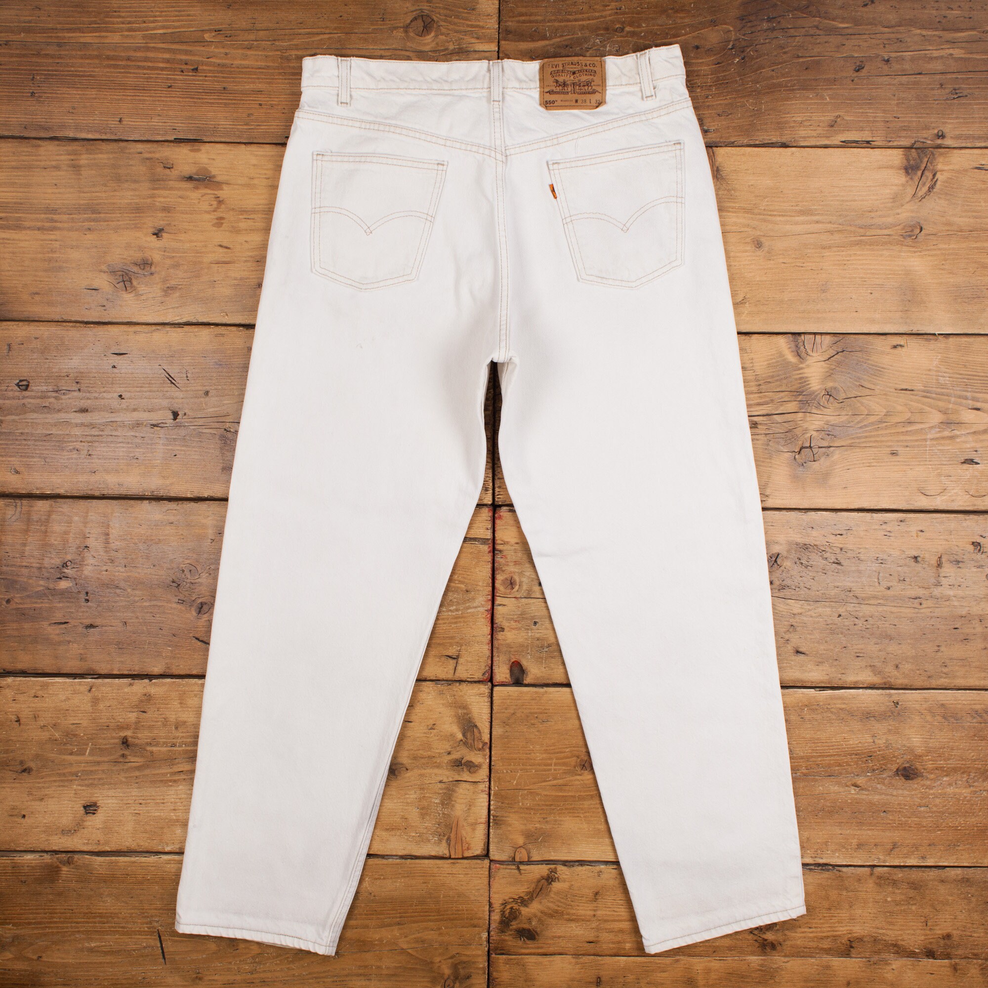 Vintage Levis 550 Jeans 36 X 31 USA Made 90s Light Wash