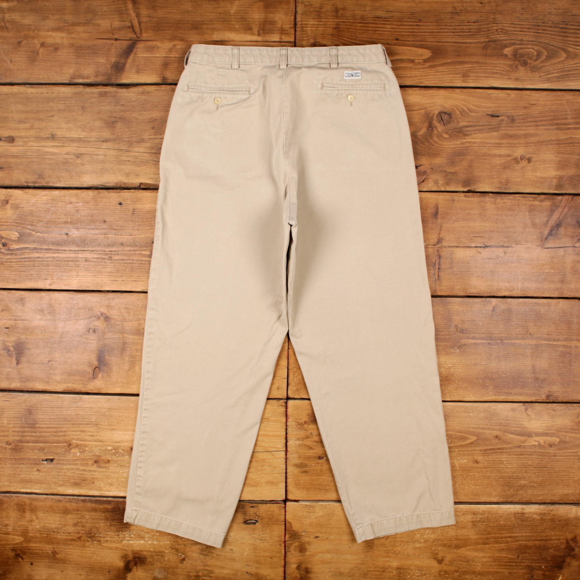 Vintage Polo Ralph Lauren Chino Pants Trousers 35x30 90s Unisex