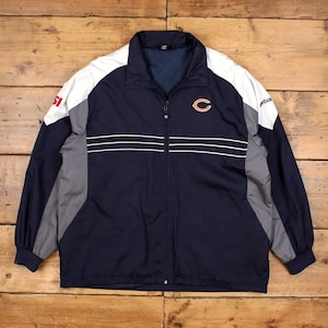 Vintage NFL Windbreaker Jacket XL NFL Chicago Bears Blue