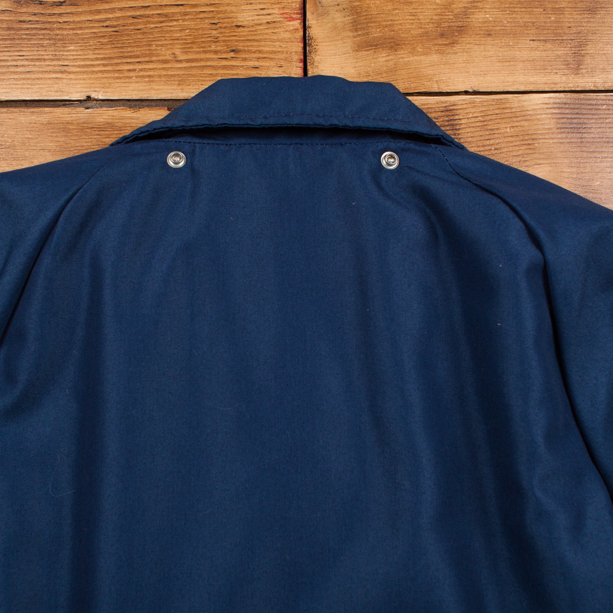 Vintage Red Kap Workwear Jacket M 80s USA Made Blue Zip Snap