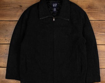 Vintage 90s GAP Track Jacket Mens XL Navy Blue Full Zip - Etsy