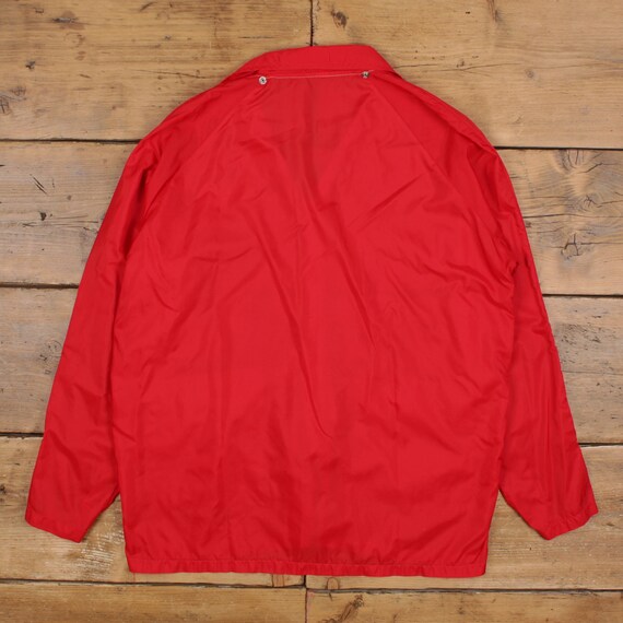 Vintage Coach Jacket L 80s Windbreaker Raglan Red - Etsy Israel