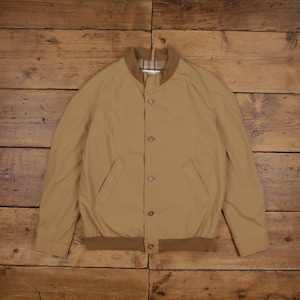 Vintage London Fog Bomber Jacket L 90s Beige