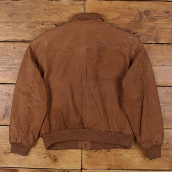 Vintage Redhead Leather Jacket M 90s Bomber Brown Womens - Etsy Canada