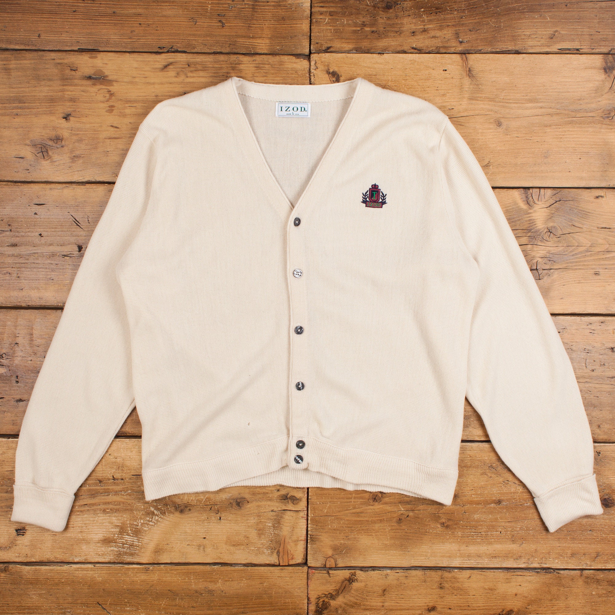Vintage Izod Cardigan L 90s I Zod USA Made Button Vintage Izod Cardigan L 90s I Zod USA Made Button